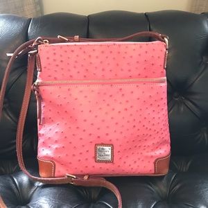 Dooney & Bourke Pink Ostrich Crossbody
